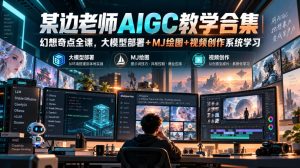 某边老师AIGC教学合集｜幻想奇点全课，大模型部署+MJ绘图+视频创作系统学习-赚钱驿站