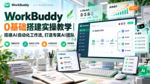 WorkBuddy 0基础搭建实操教学｜搭建AI自动化工作流，打造专属AI团队-赚钱驿站