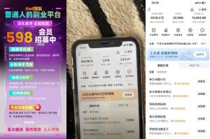 收费598的Red团队普通人副业陪跑,视频号、公众号、头条、百度、快手多平台矩阵变现,新手小白也能月入1W-赚钱驿站